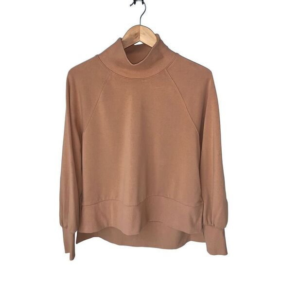 CALIA By Carrie Underwood French Terry Mock Neck Pullover - Picture 4 of 11